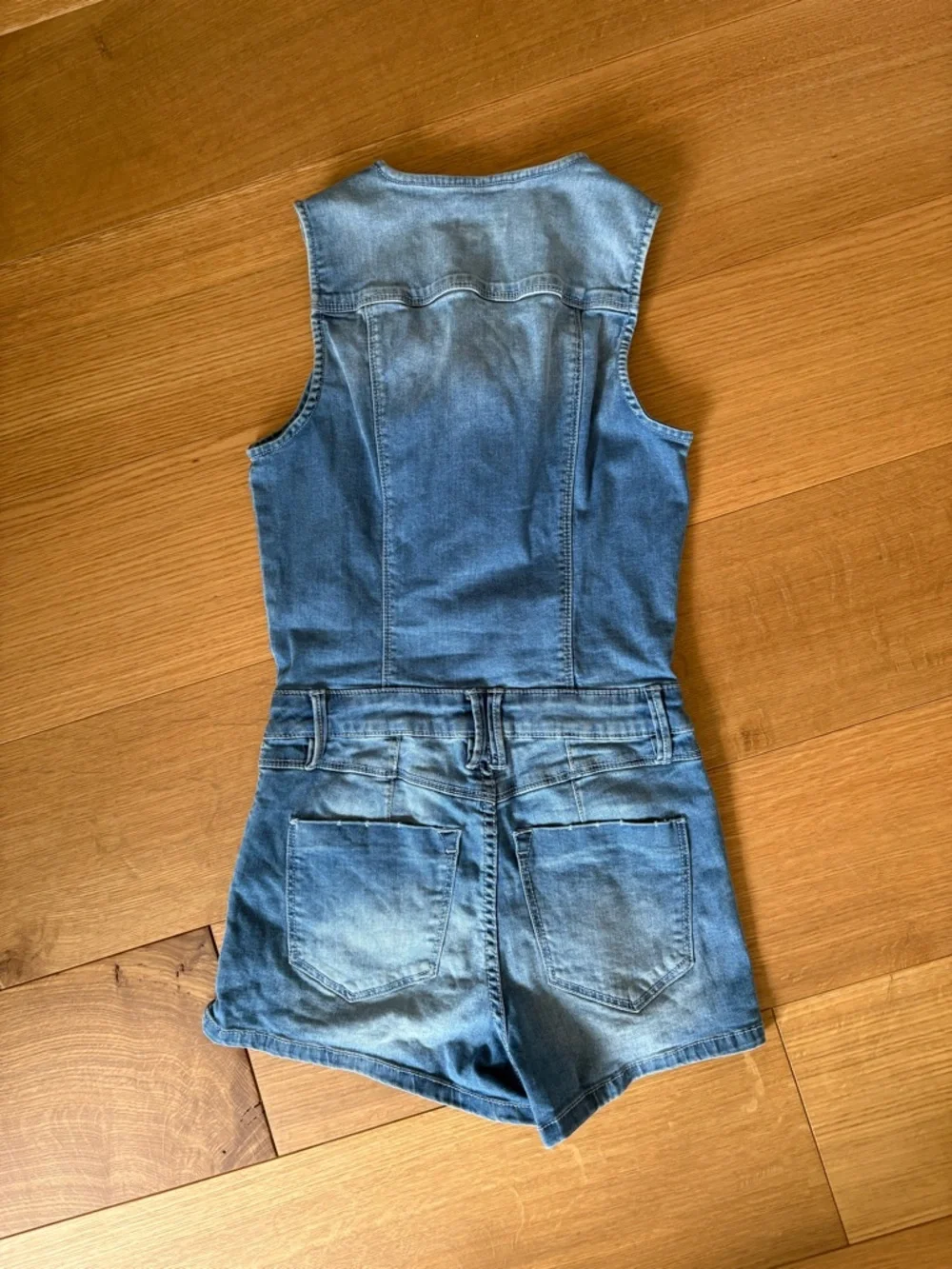 Denim Bebe Romper - Picture 2 of 5